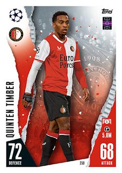 Quinten Timber Feyenoord 2023/24 Topps Match Attax UEFA ChL #250