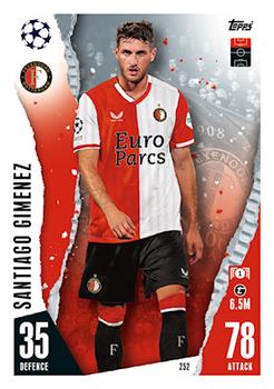 Santiago Gimenez Feyenoord 2023/24 Topps Match Attax UEFA ChL #252