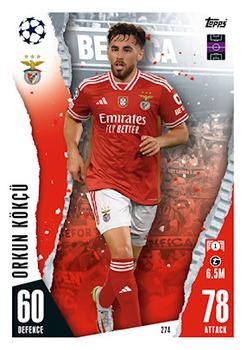 Orkun Kokcu SL Benfica 2023/24 Topps Match Attax UEFA ChL #274