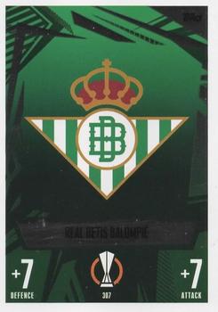 Club Badge Real Betis Balompie 2023/24 Topps Match Attax UEFA ChL #307
