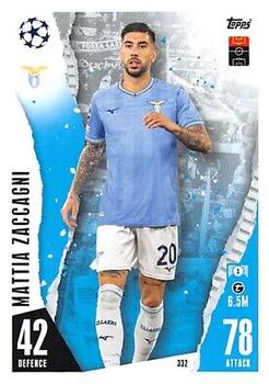 Mattia Zaccagni Lazio Roma 2023/24 Topps Match Attax UEFA ChL #332