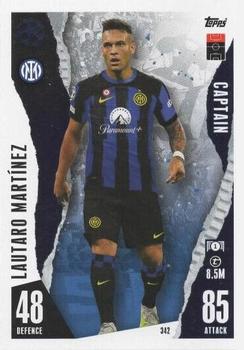 Lautaro Martinez Internazionale Milano 2023/24 Topps Match Attax UEFA ChL Captain #342