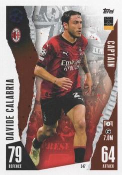 Davide Calabria A.C. Milan 2023/24 Topps Match Attax UEFA ChL Captain #347