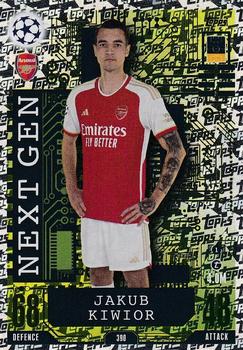 Jakub Kiwior Arsenal 2023/24 Topps Match Attax UEFA ChL Next Gen #390