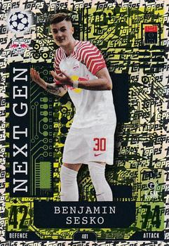 Benjamin Sesko RB Leipzig 2023/24 Topps Match Attax UEFA ChL Next Gen #401