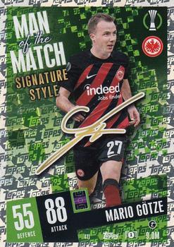 Mario Gotze Eintracht Frankfurt 2023/24 Topps Match Attax UEFA ChL Man of the Match Signature Style #411