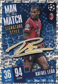 Rafael Leao A.C. Milan 2023/24 Topps Match Attax UEFA ChL Man of the Match Signature Style #428