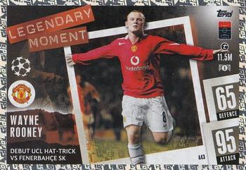 Wayne Rooney Manchester United 2023/24 Topps Match Attax UEFA ChL Legendary Moment #443