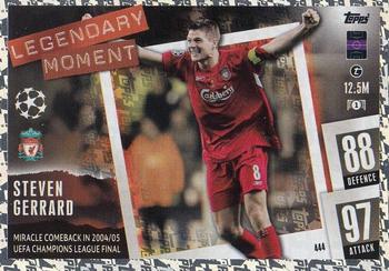Steven Gerrard Liverpool 2023/24 Topps Match Attax UEFA ChL Legendary Moment #444