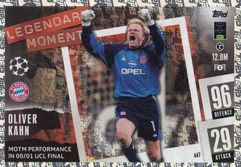 Oliver Kahn Bayern Munchen 2023/24 Topps Match Attax UEFA ChL Legendary Moment #447