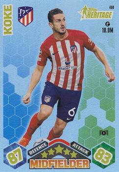 Koke Atletico Madrid 2023/24 Topps Match Attax UEFA ChL Topps Heritage #460