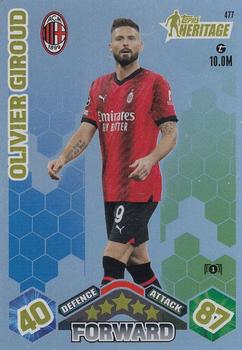 Olivier Giroud A.C. Milan 2023/24 Topps Match Attax UEFA ChL Topps Heritage #477