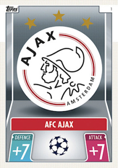 Club Badge AFC Ajax 2021/22 Topps Match Attax ChL Team Badge #1