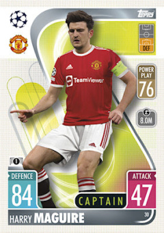 Harry Maguire Manchester United 2021/22 Topps Match Attax ChL Captain #30