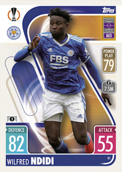 Wilfred Ndidi Leicester City 2021/22 Topps Match Attax ChL #91