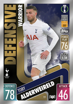 Toby Alderweireld Tottenham Hotspur 2021/22 Topps Match Attax ChL Defensive Warrior #121