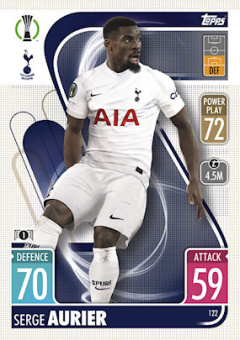 Serge Aurier Tottenham Hotspur 2021/22 Topps Match Attax ChL #122