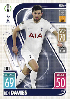 Ben Davies Tottenham Hotspur 2021/22 Topps Match Attax ChL #123