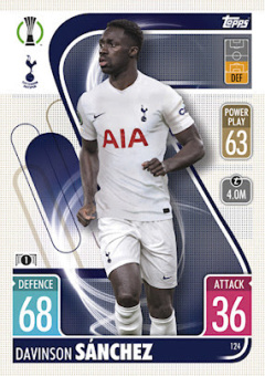 Davinson Sanchez Tottenham Hotspur 2021/22 Topps Match Attax ChL #124