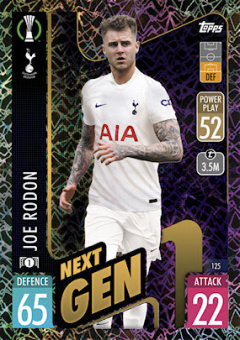 Joe Rodon Tottenham Hotspur 2021/22 Topps Match Attax ChL Next Gen #125