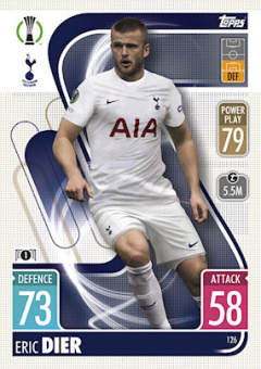 Eric Dier Tottenham Hotspur 2021/22 Topps Match Attax ChL #126