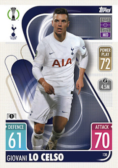 Giovani Lo Celso Tottenham Hotspur 2021/22 Topps Match Attax ChL #130