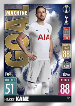 Harry Kane Tottenham Hotspur 2021/22 Topps Match Attax ChL Goal Machine #134