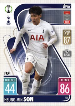 Heung-Min Son Tottenham Hotspur 2021/22 Topps Match Attax ChL #135