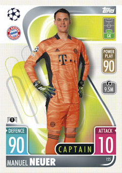 Manuel Neuer Bayern Munchen 2021/22 Topps Match Attax ChL Captain #155