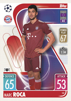 Marc Roca Bayern Munchen 2021/22 Topps Match Attax ChL #163