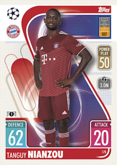 Tanguy Nianzou Bayern Munchen 2021/22 Topps Match Attax ChL #170