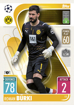 Roman Burki Borussia Dortmund 2021/22 Topps Match Attax ChL #173