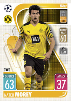 Mateu Morey Borussia Dortmund 2021/22 Topps Match Attax ChL #178