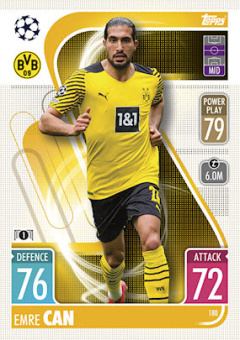 Emre Can Borussia Dortmund 2021/22 Topps Match Attax ChL #180