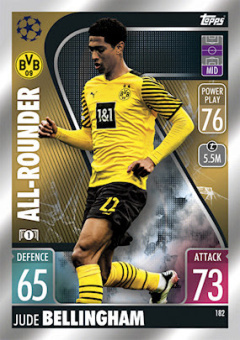 Jude Bellingham Borussia Dortmund 2021/22 Topps Match Attax ChL All-Rounder #182