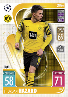Thorgan Hazard Borussia Dortmund 2021/22 Topps Match Attax ChL #183