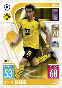Reinier Jesus Borussia Dortmund 2021/22 Topps Match Attax ChL #186