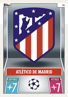 Club Badge Atletico Madrid 2021/22 Topps Match Attax ChL Team Badge #190