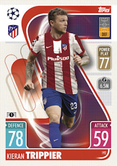 Kieran Trippier Atletico Madrid 2021/22 Topps Match Attax ChL #192