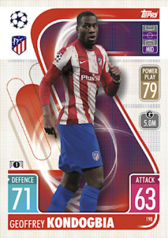 Geoffrey Kondogbia Atletico Madrid 2021/22 Topps Match Attax ChL #198