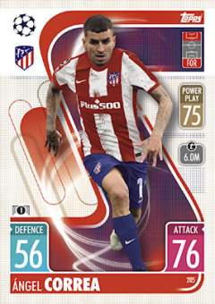 Angel Correa Atletico Madrid 2021/22 Topps Match Attax ChL #205