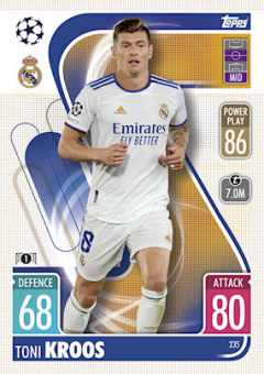 Toni Kroos Real Madrid 2021/22 Topps Match Attax ChL #235