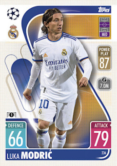 Luka Modric Real Madrid 2021/22 Topps Match Attax ChL #236