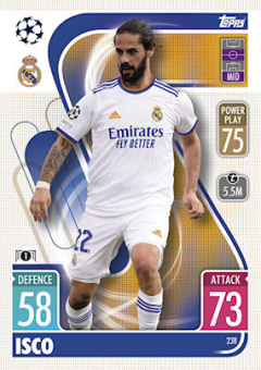 Isco Real Madrid 2021/22 Topps Match Attax ChL #238