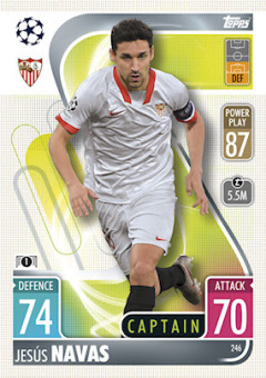 Jesus Navas Sevilla FC 2021/22 Topps Match Attax ChL Captain #246