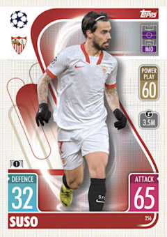 Suso Sevilla FC 2021/22 Topps Match Attax ChL #256