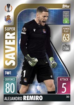 Alejandro Remiro Real Sociedad 2021/22 Topps Match Attax ChL Super Saver #263