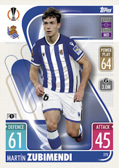 Martin Zubimendi Real Sociedad 2021/22 Topps Match Attax ChL #270