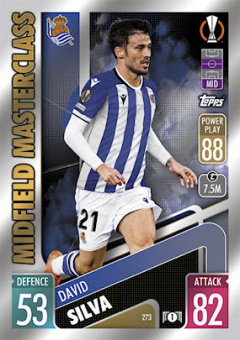 David Silva Real Sociedad 2021/22 Topps Match Attax ChL Midfield Masterclass #273