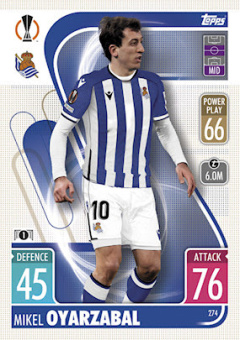 Mikel Oyarzabal Real Sociedad 2021/22 Topps Match Attax ChL #274